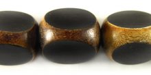 Burnt horn 3-sided with black combination round