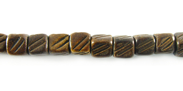 Burnt Horn Dice W/Groove 5mm