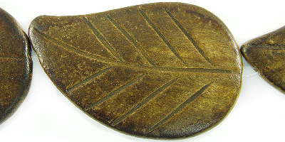 Burnt horn leaf 26x42mm