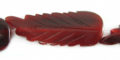 Red horn leaf design