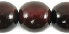 Red horn round bead 25mm