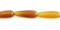 Golden horn bead teardrops 15x6 drilled top to bottom