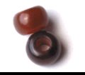 Golden horn crow bead typically has an 8mm hole