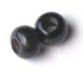 Black horn crow bead typically has an 8mm hole