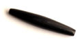 Black horn hairpipe 1-1/2 inch long drilled