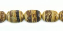 Tiger coconut shell oval shape 8mm