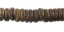 Coconut shell bead wheels 10mm natural brown