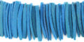 Coconut shell tusks dyed turquoise beads