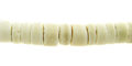 Coco heishi 6-7mm bleached white wholesale beads