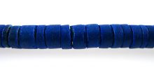 Coconut shell heishi 6-7mm dyed blue