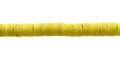 Coconut shell heishi 4-5mm dyed yellow