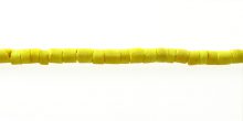 Coconut shell heishi 2-3mm dyed yellow