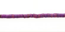 Coconut shell heishi 2-3mm dyed violet