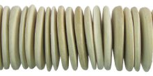 Blached White coconut shell beads pukalet 20mm