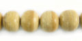 White coconut shell beads round 10mm