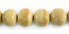 White coconut shell beads round 10mm