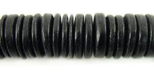 Coconut shell pukalet 15mmx3mm dyed black
