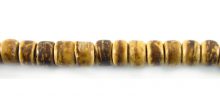 Coconut shell beads 4-5mm tiger