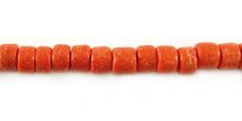 Coconut shells round 4-5mm dyed orange