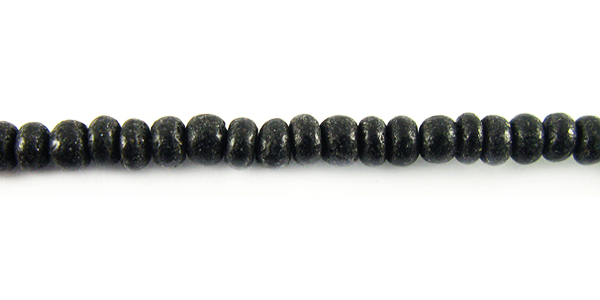 Coconut shell round 2-3mm dyed black