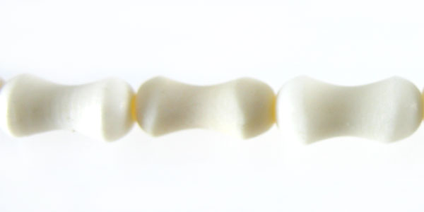 White bone barbell 15mm