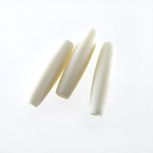 White bone hair pipe beads 1 inch