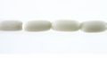 White bone oval beads 12x5mm