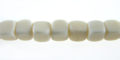 White bone cube beads 5mm