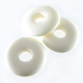 White bone donut beads 20mm
