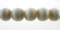 White bone beads round 10mm