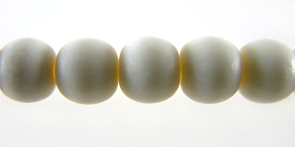 White bone beads round 10mm