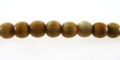 Teadyed bone beads round 4mm