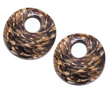 coco back earring striped kalar 30mm wholesale pendants