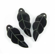 Tab shell leaf shape earring component