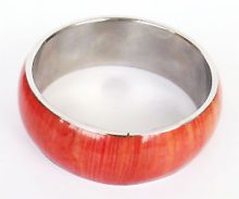 Wholesale coral jewelry bangles with corn inlay