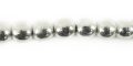 6mm round silver finish wholesale beads