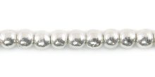 round silver finish wholesale beads