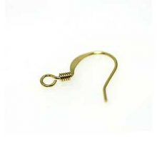 wholesale ear wire 'hammer' gold .025