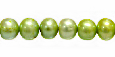 potato pearls neon green 8-9mm