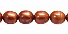 rice pearl with line 9x11mm copper