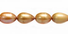 rice pearl with line 10x12mm champagne