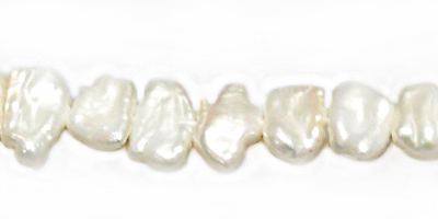 biwa pearls stick white small 6x10mm