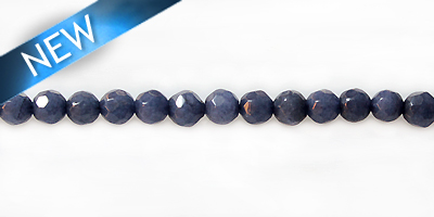 dyed jade blue round faceted 4mm wholesale gemstones