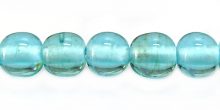 Round TEAL LAMPWORK GLASS beads 12mm wholesale beads
