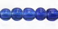 round COBALT blue LAMPWORK GLASS beads wholesale beads