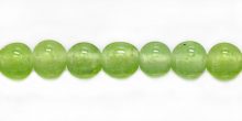 round lime green 8mm dia. lampwork beads wholesale