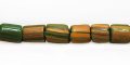 striped MOSS GREEN heishi beads wholesale