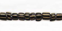 striped BLACK heishi beads wholesale