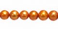 potato pearls golden orange 8-9mm