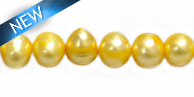 potato pearls yellow 8-9mm wholesale beads